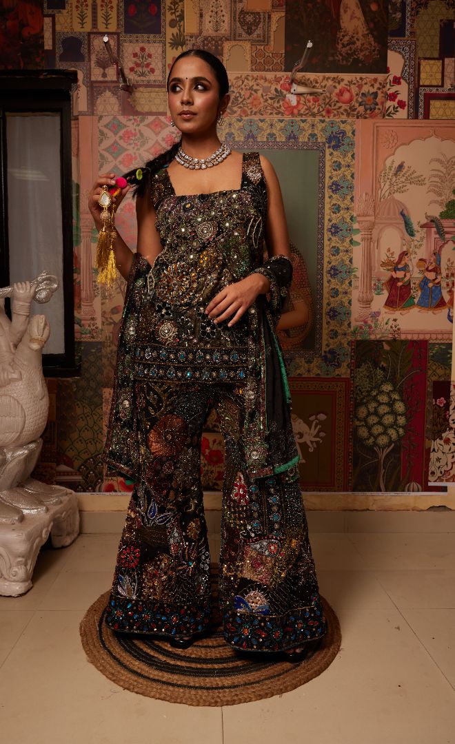 Khwaab Suit Set – Black
