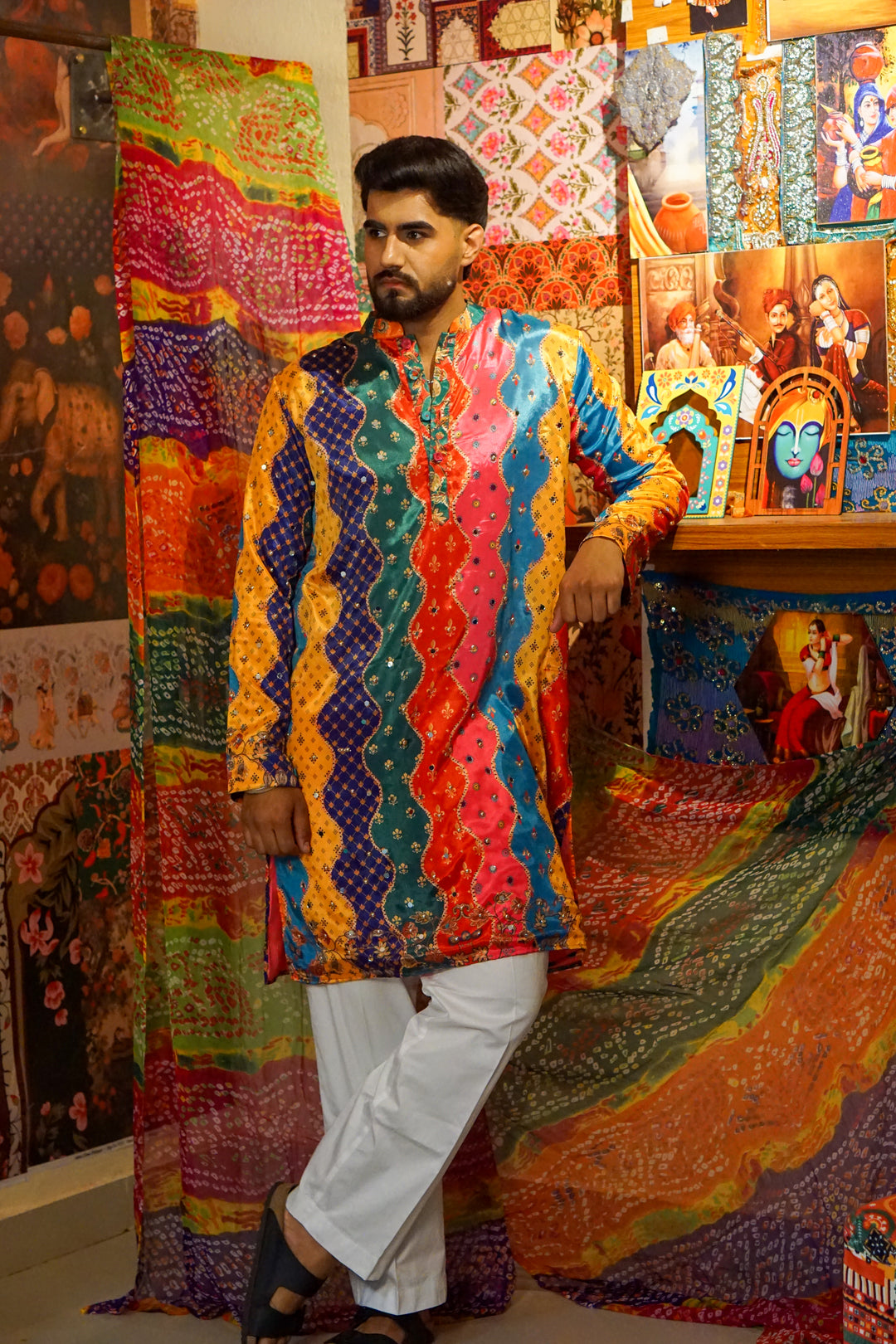 Rangveer Multicolour  Kurta