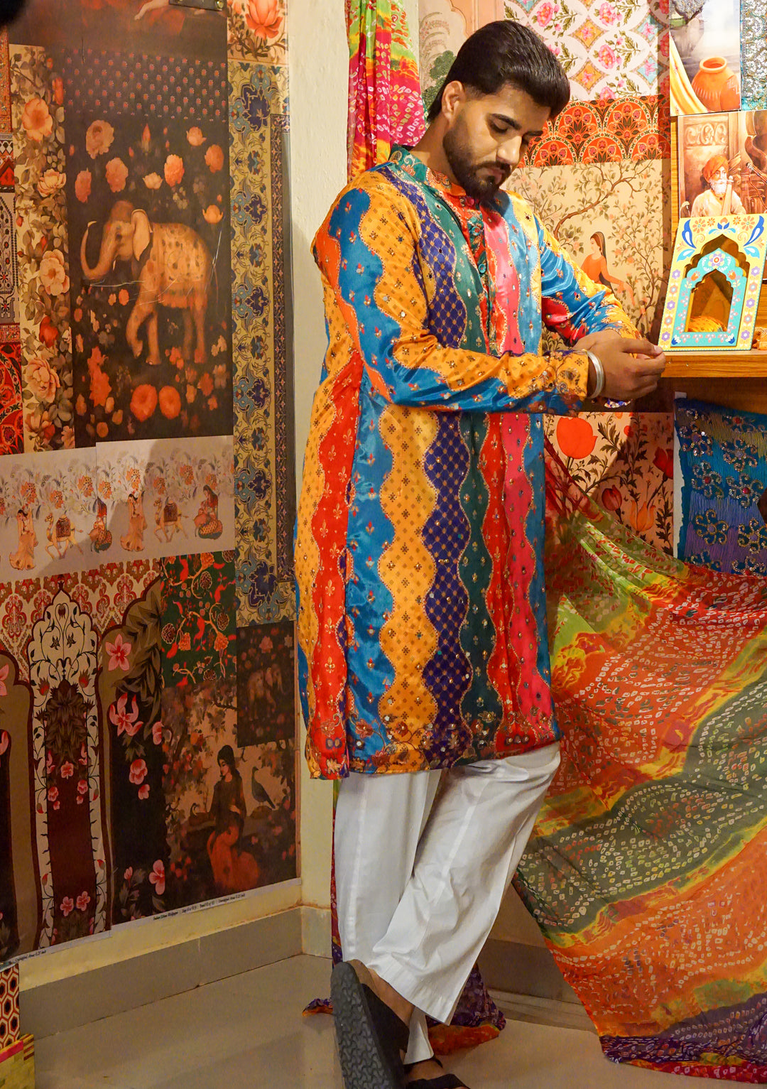 Rangveer Multicolour  Kurta