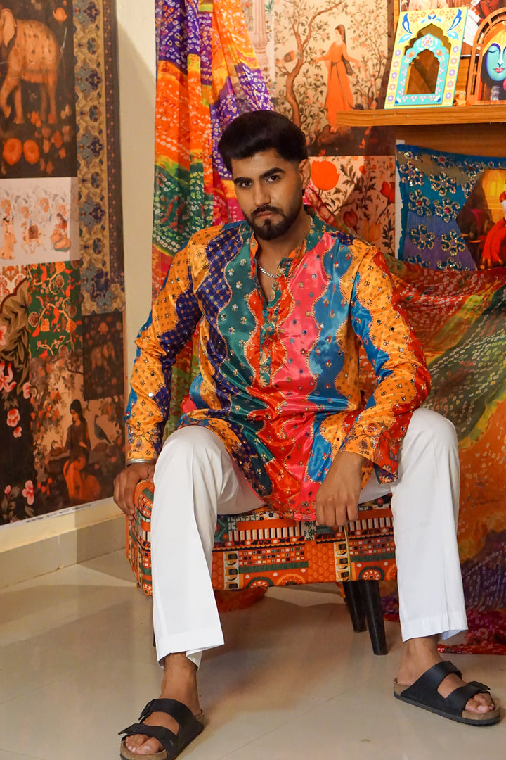 Rangveer Multicolour  Kurta