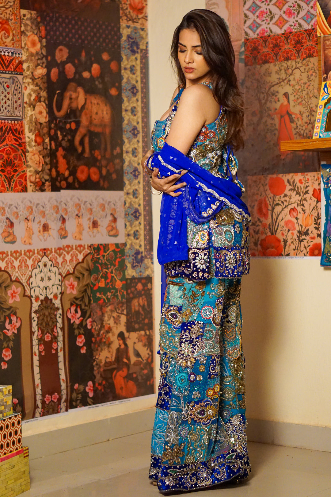 Khwaab Suit Set - Blue