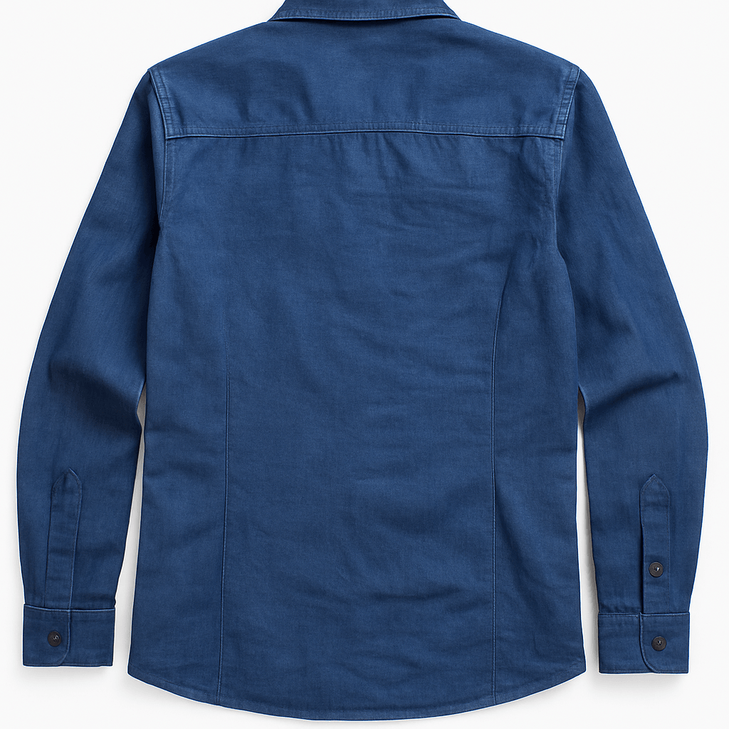 Ameeraha'- Embellished Denim Shirt - banjaratrail
