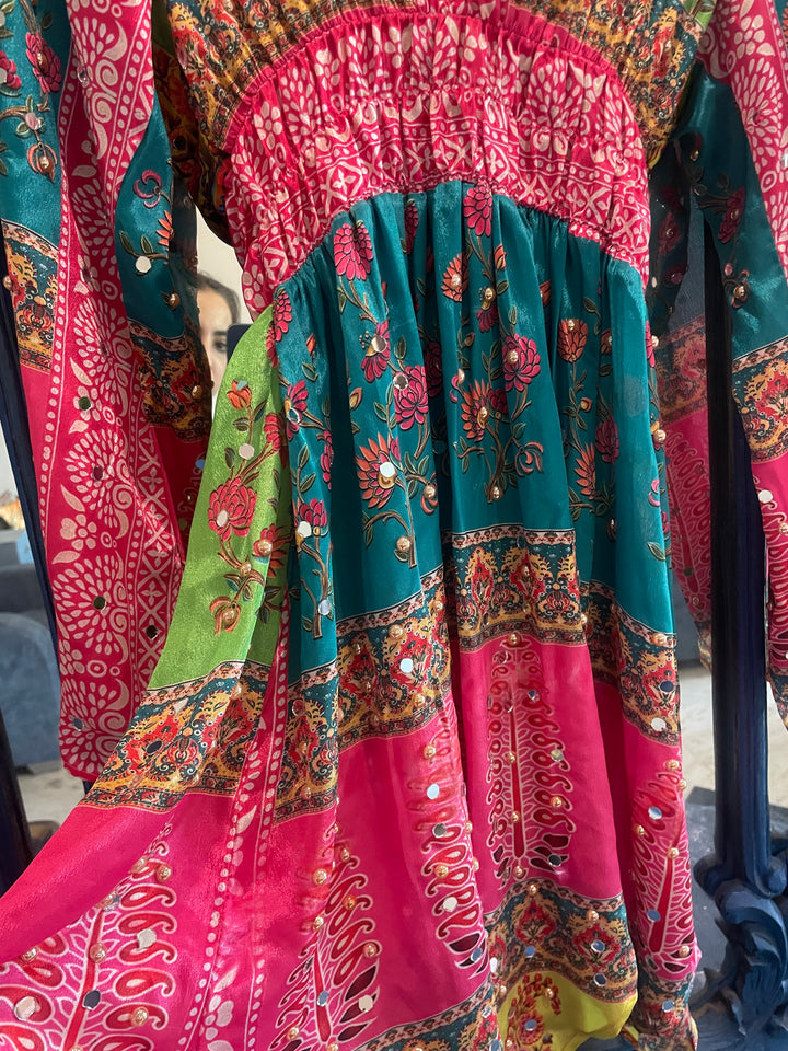 Chamak challo mirror dress