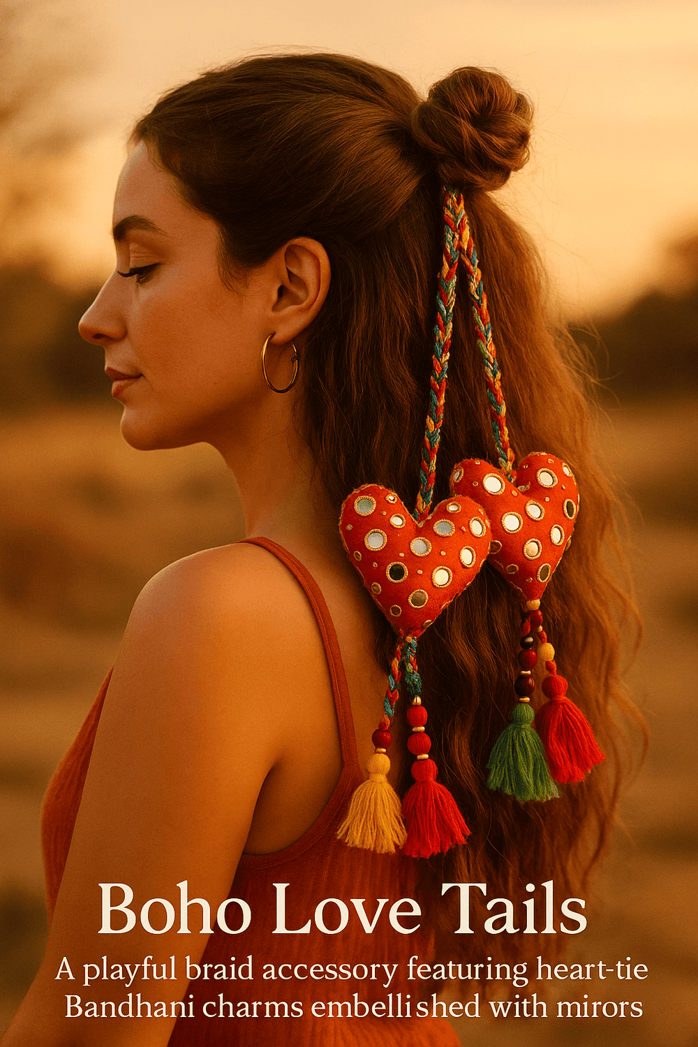 Boho Love Tails -Braided Hair Tie - banjaratrail