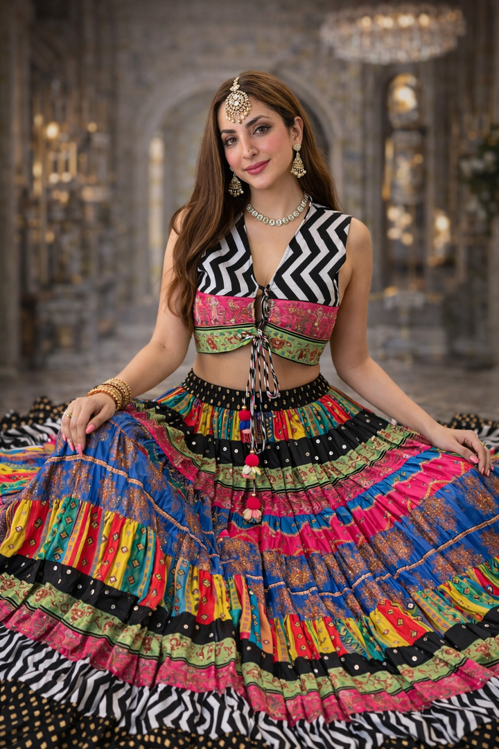 Satrangi Banjara Skirt Set - 20M Flare