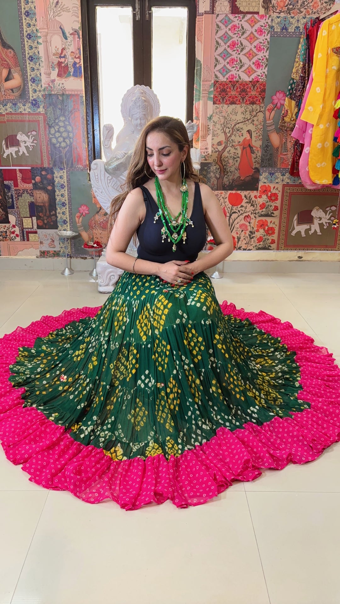 Bloom Bandhani Senirota Skirt