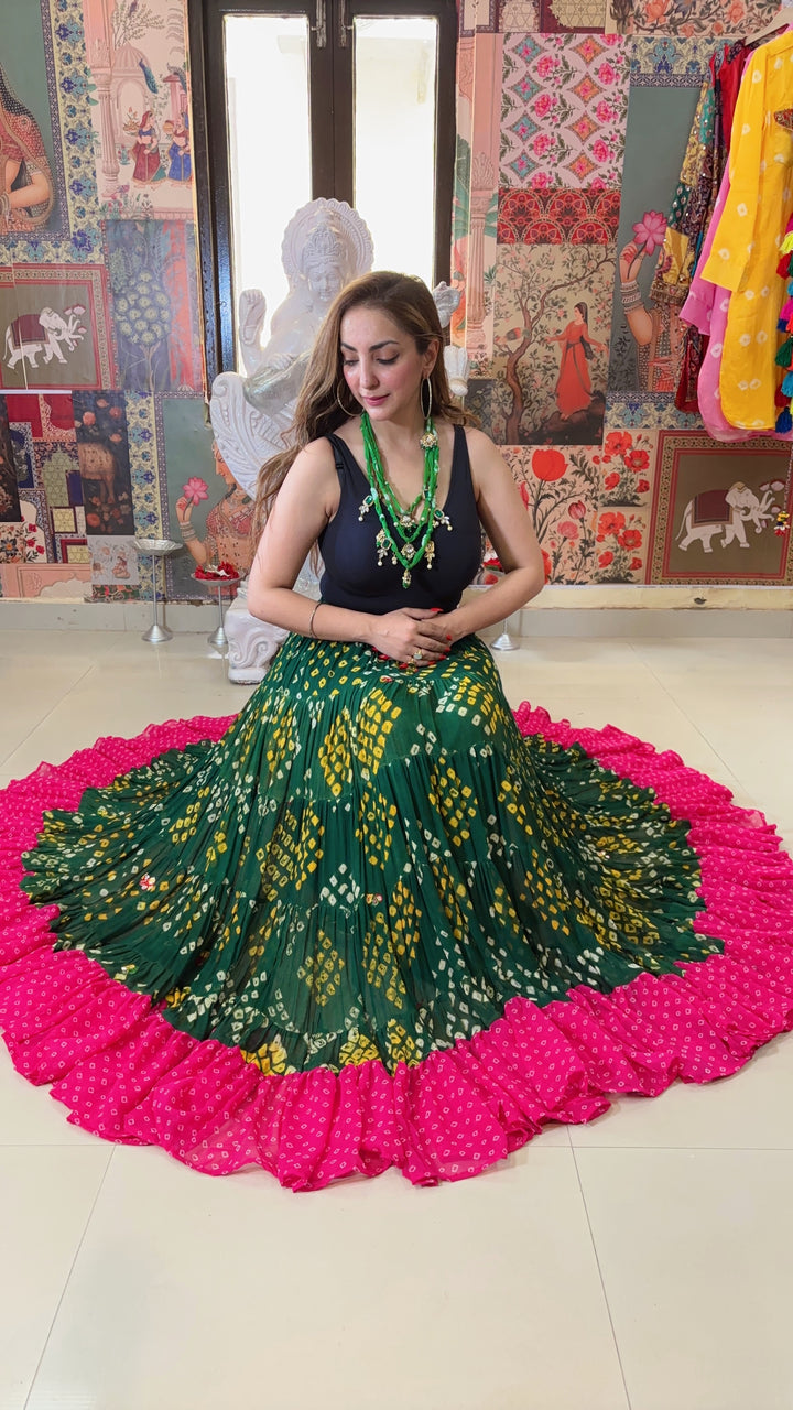 Bloom Bandhani Senirota Skirt