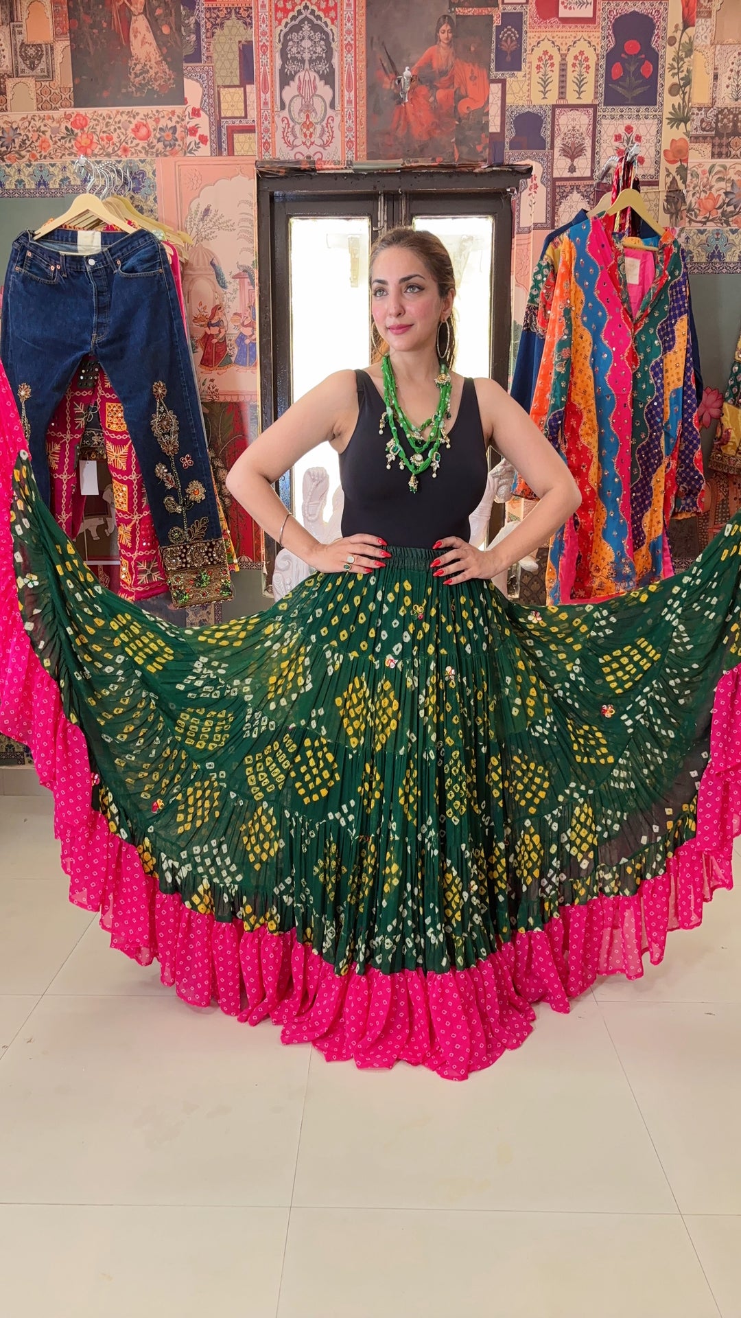 Bloom Bandhani Senirota Skirt