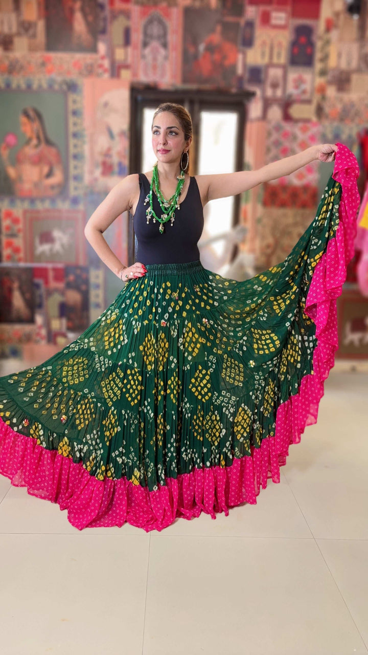 Bloom Bandhani Senirota Skirt