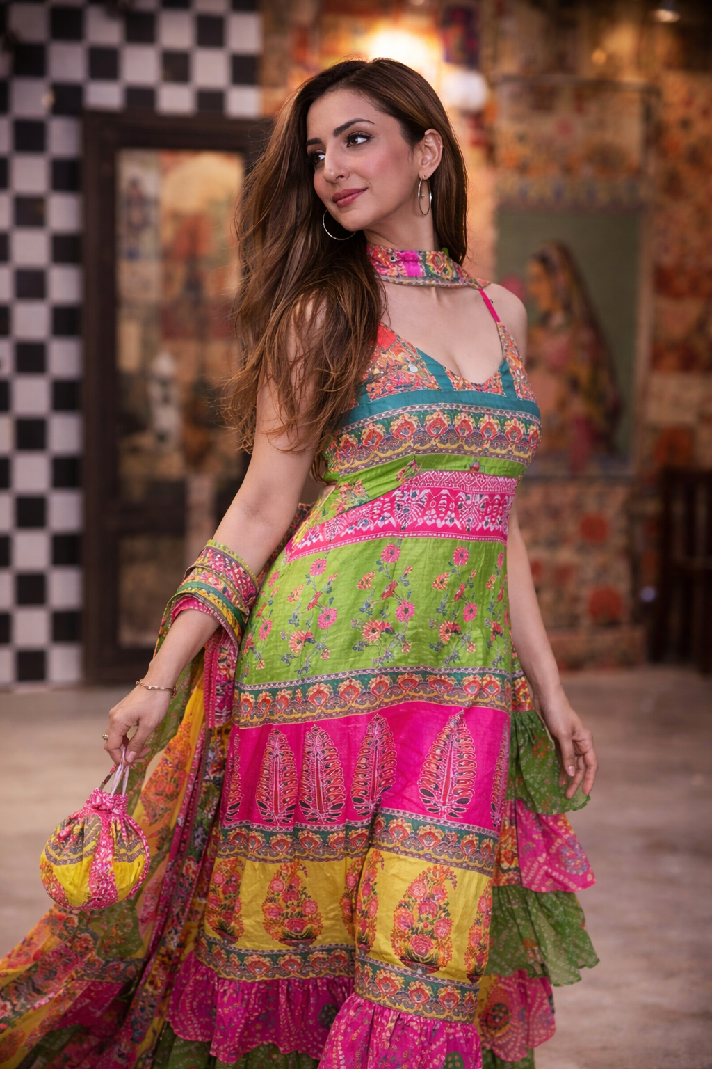 Feriha Ruffle Dress Set