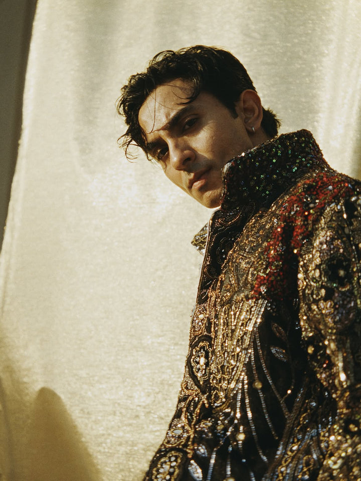 Sufi Black Embellished Jacket