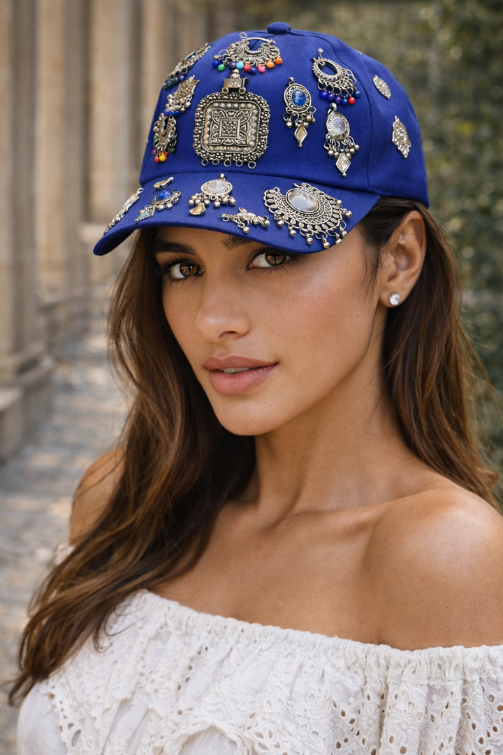 Afghani Jewels Embellished Cap