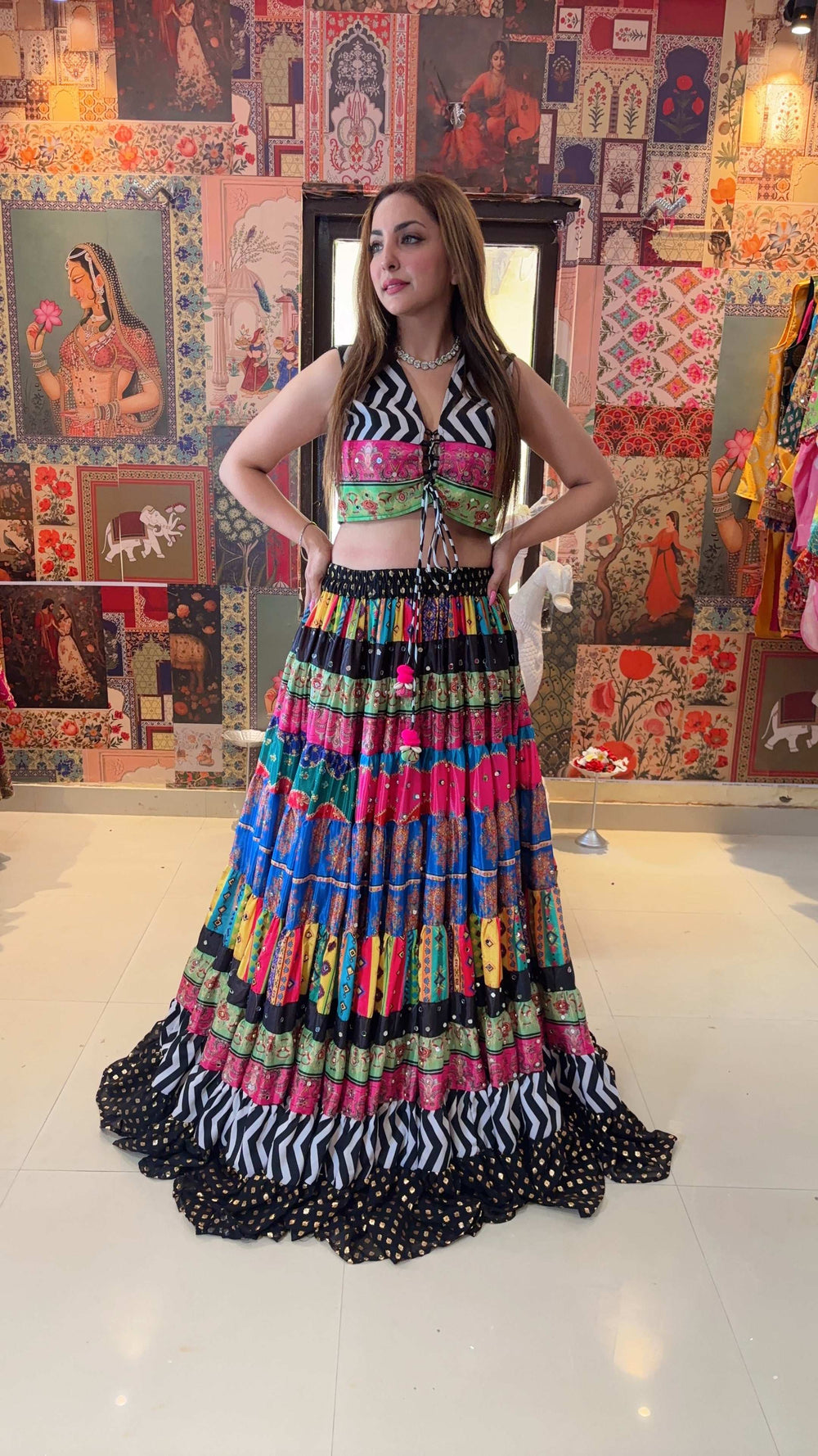 Satrangi Banjara Skirt Set - 20m flare