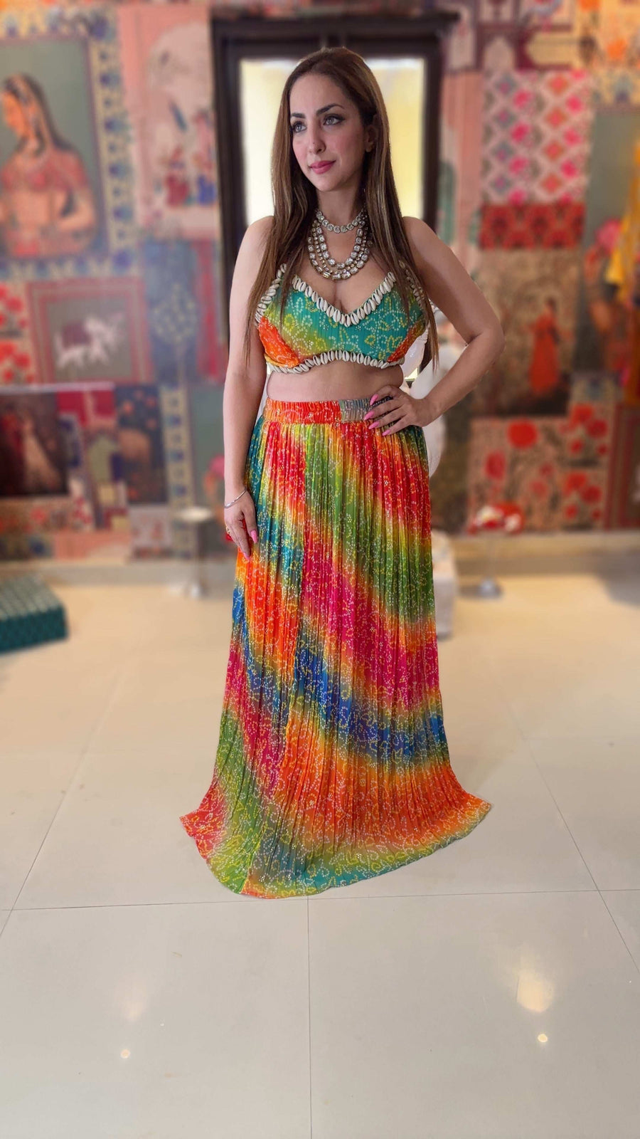 Shell Detailed Boho co-ord Set