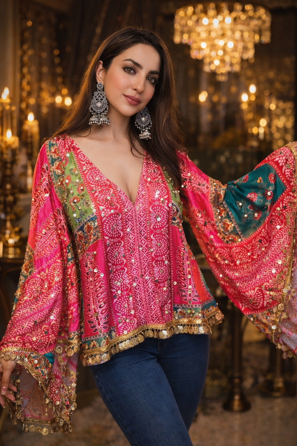 Gulabi Fusion Top