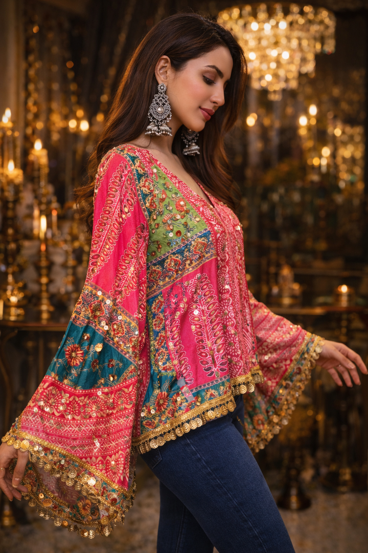 Gulabi Fusion Top