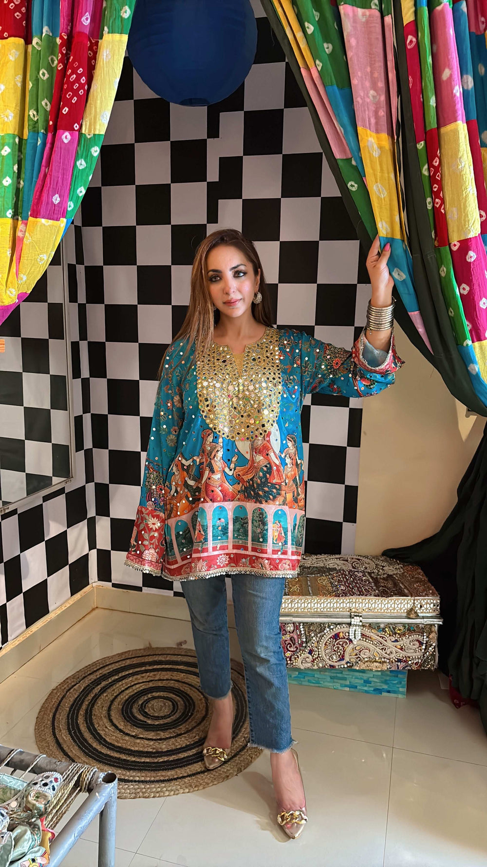 Mehfil Mirror kurta