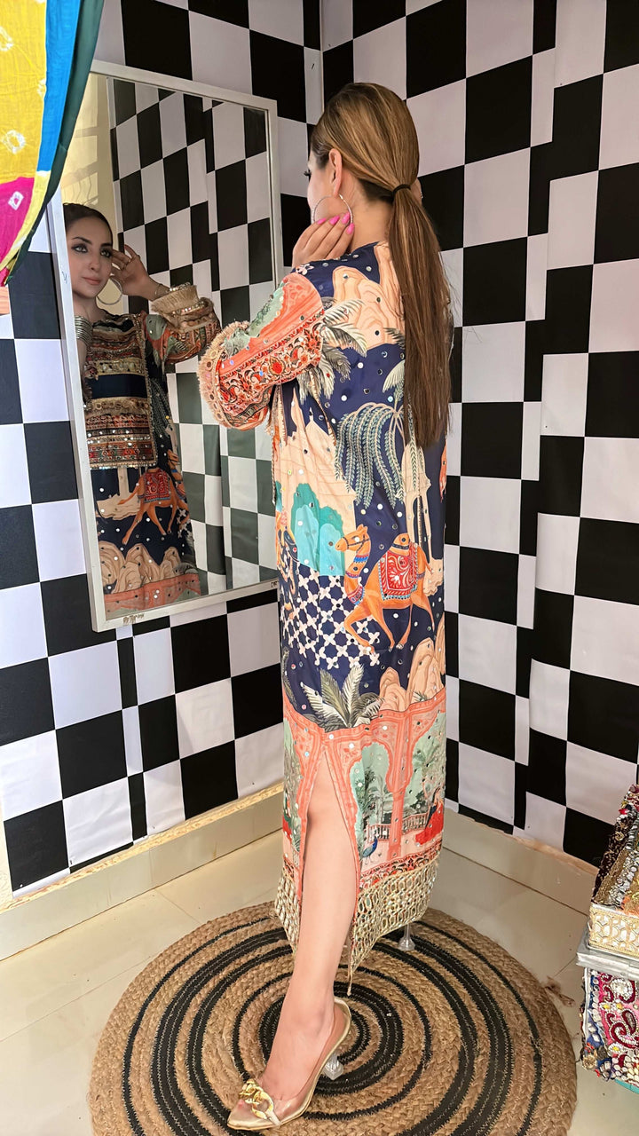 Royal Caravan Maxi Kurta dress