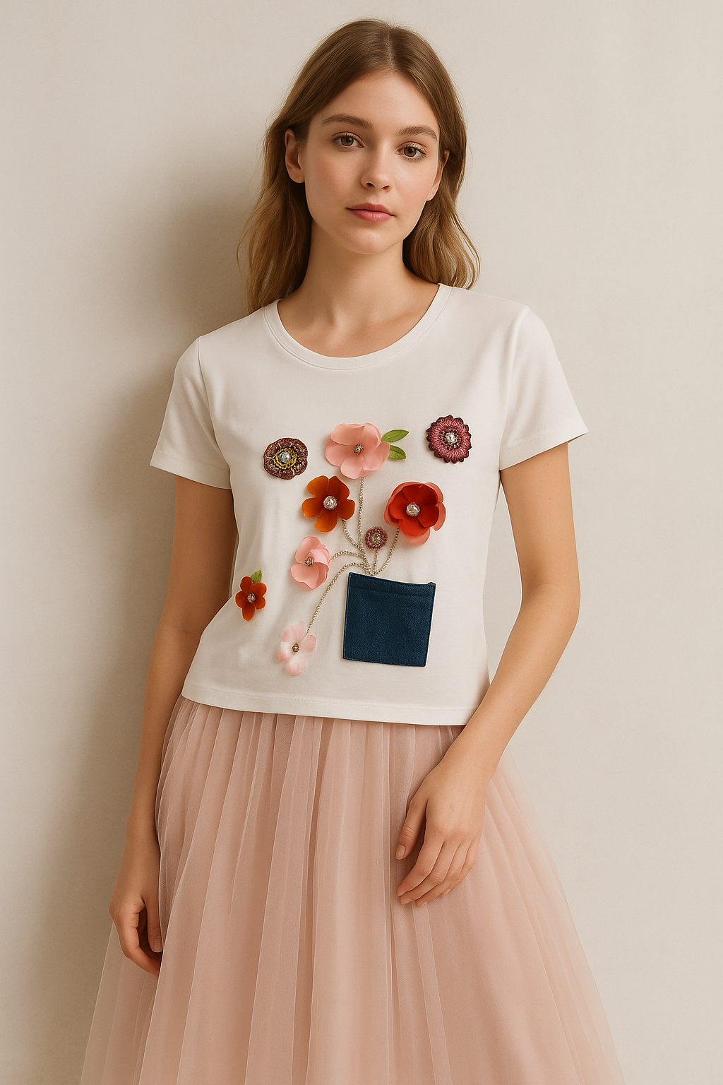 Floral Pocket Bloom T-Shirt