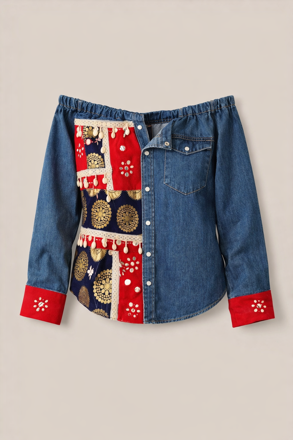 Off Shoulder Denim Dreamer Shirt