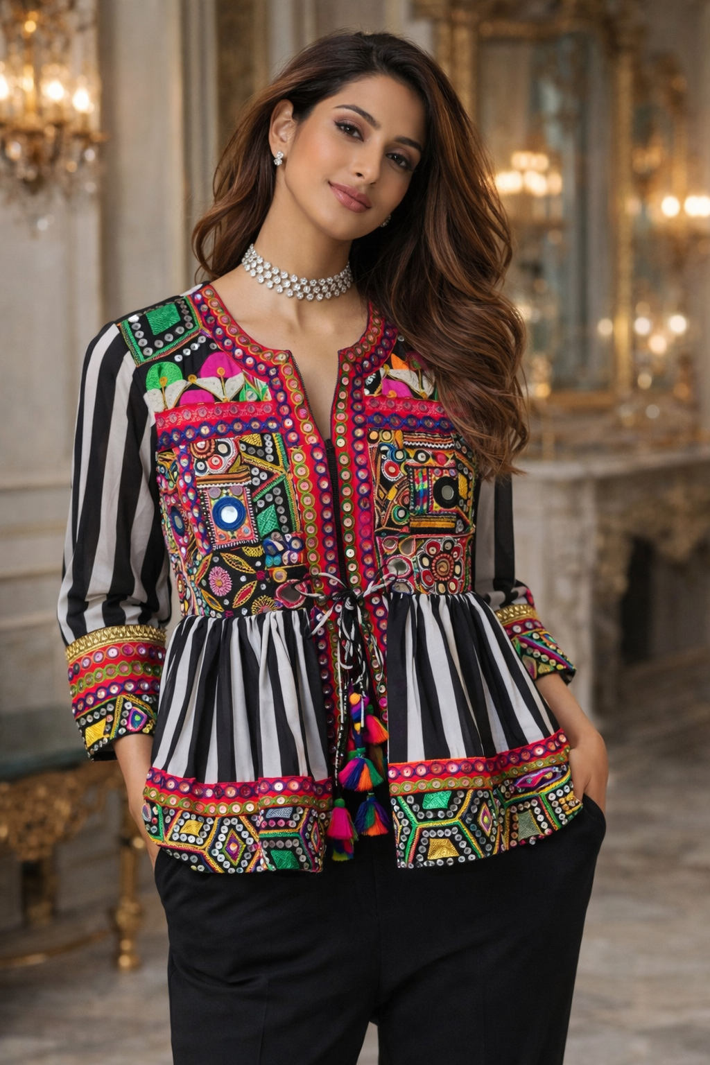Gypsy Grid Peplum