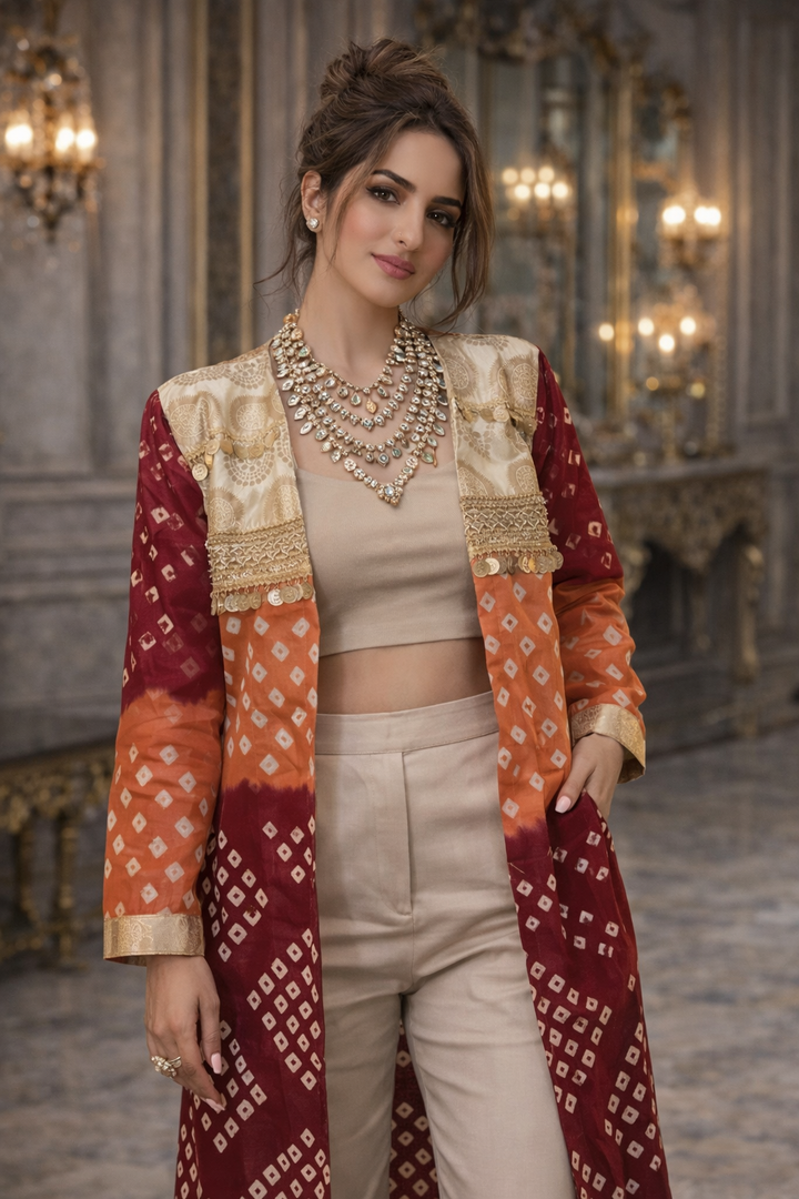 Kumkum Bandhini Shrug