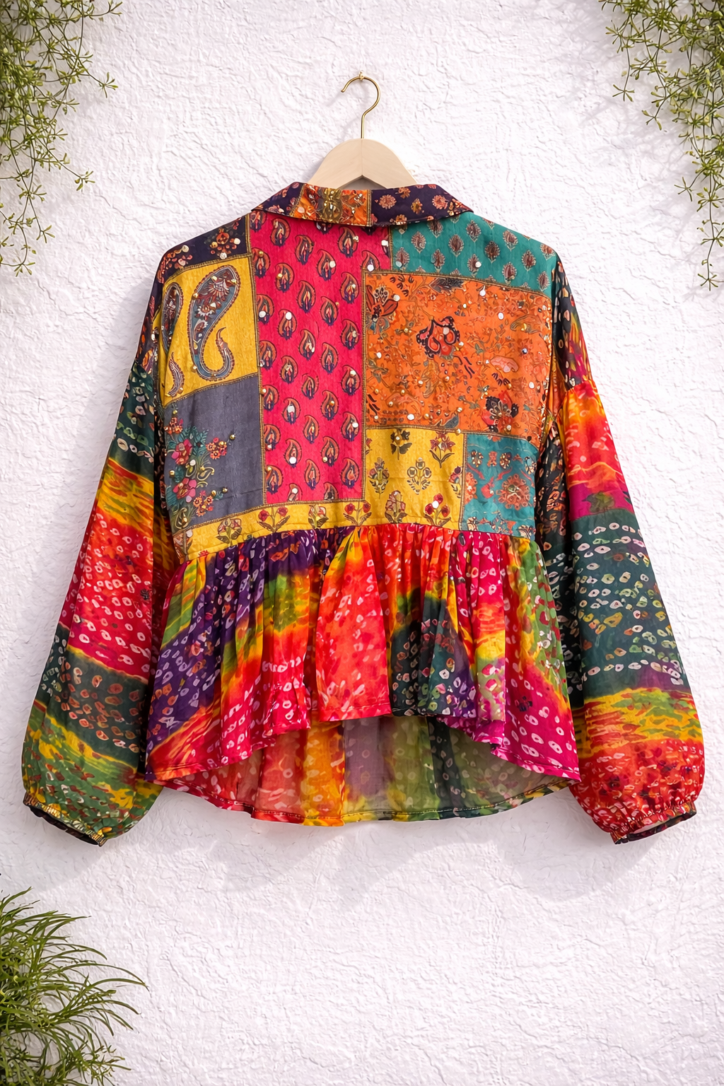 Desi Dazzle Bandhani Top