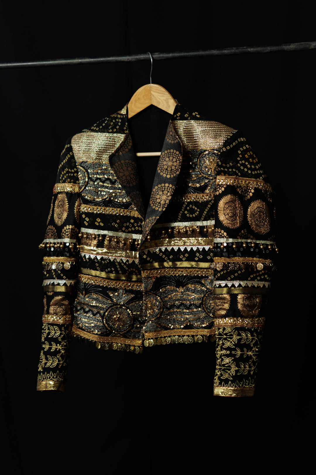 Black and gold Banjara jacket
