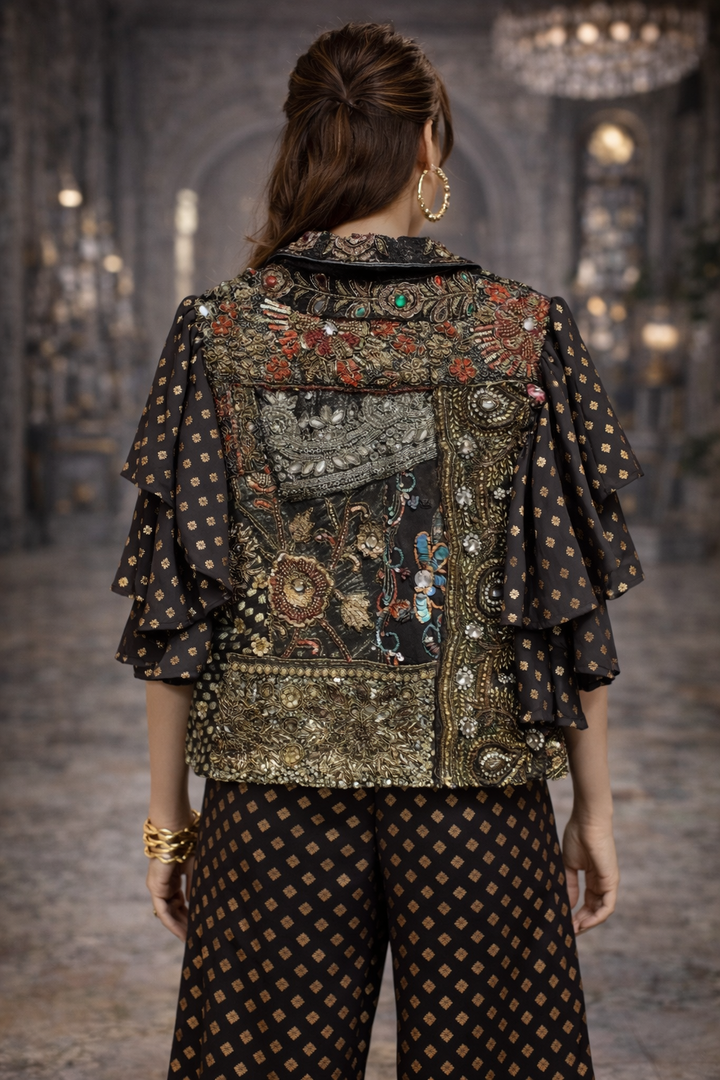 Fiona Embellished Jacket Black