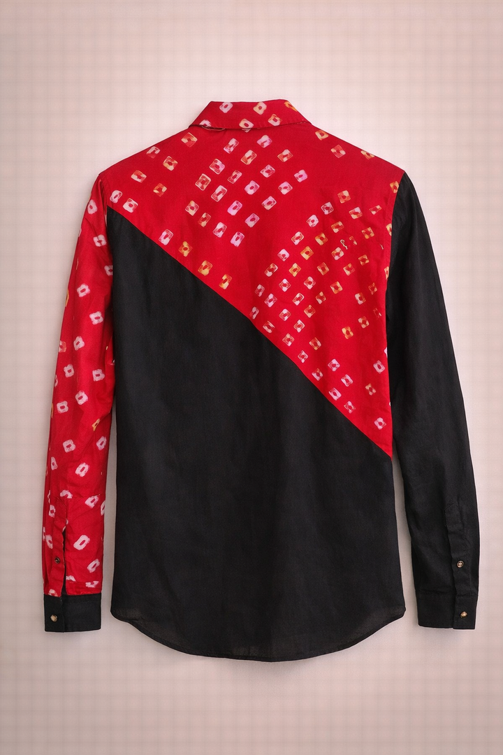 Men'S Cotton Shell Embellished Shirt