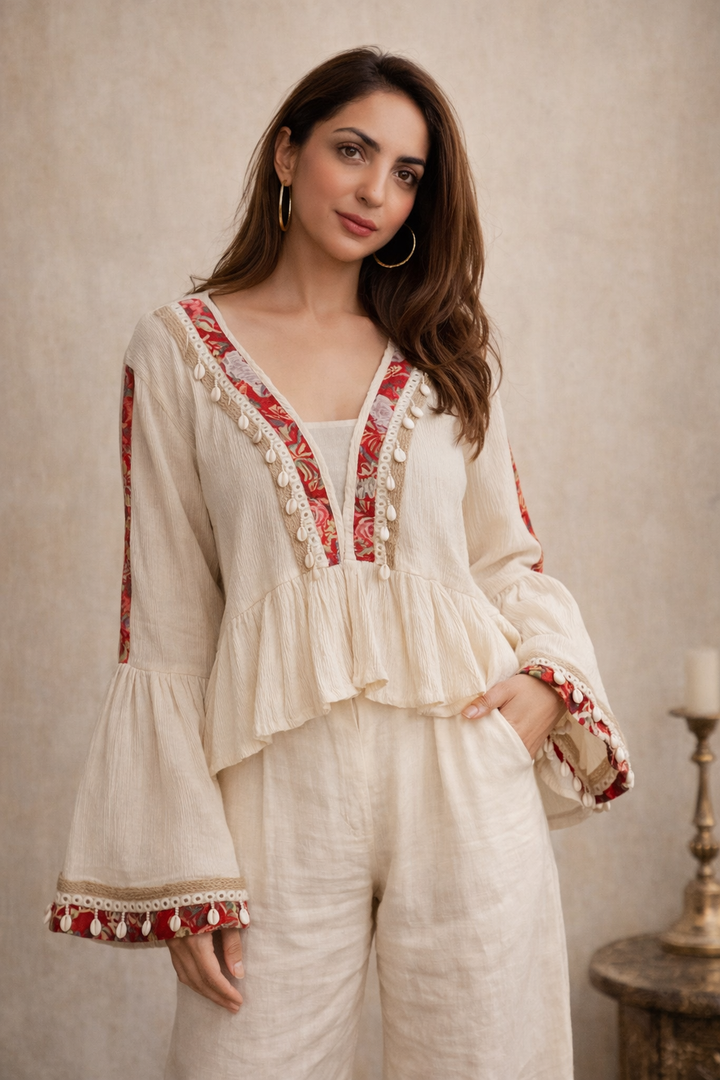 Good Vibes Only Boho Top