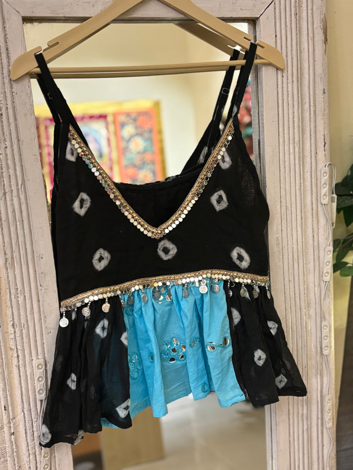 NeelKali Mirror Peplum Top