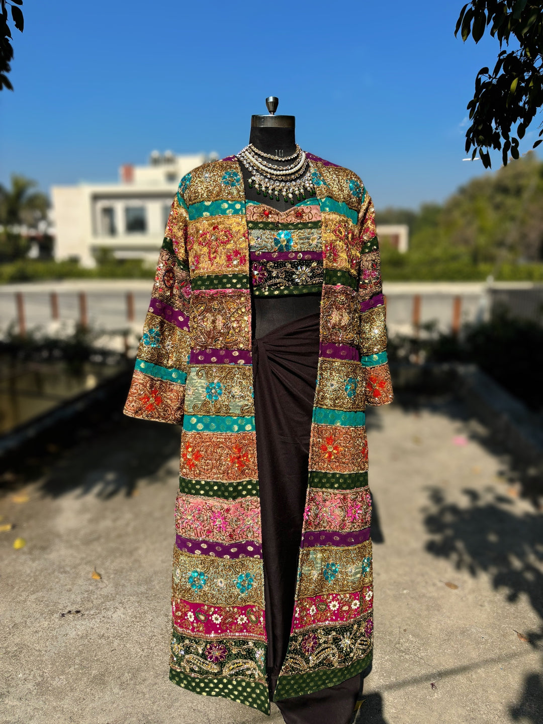 'Shahi Andaz' Embellished Overcoat