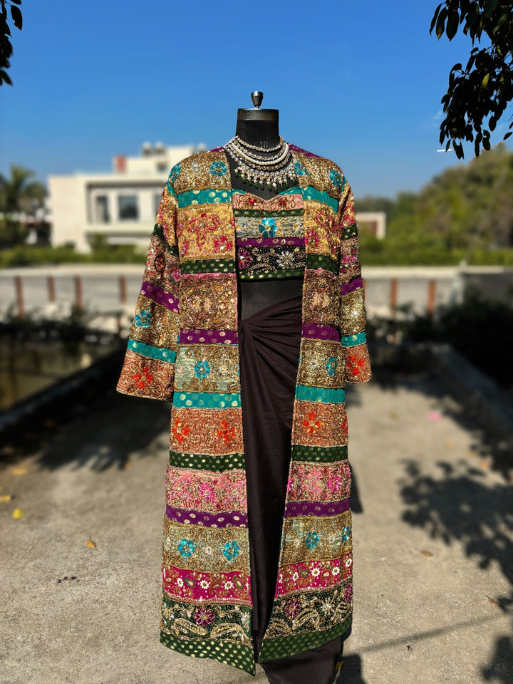 'Shahi Andaz' Embellished Overcoat