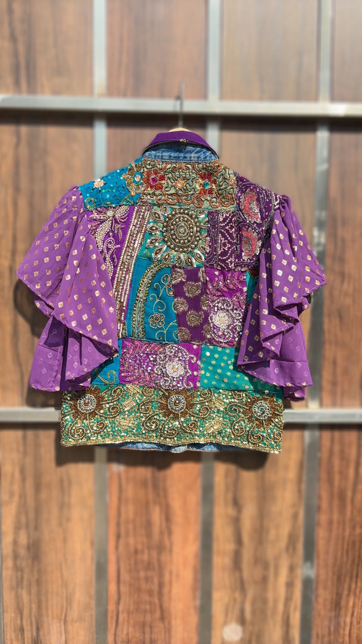 AMARA Embellished Jacket Purple