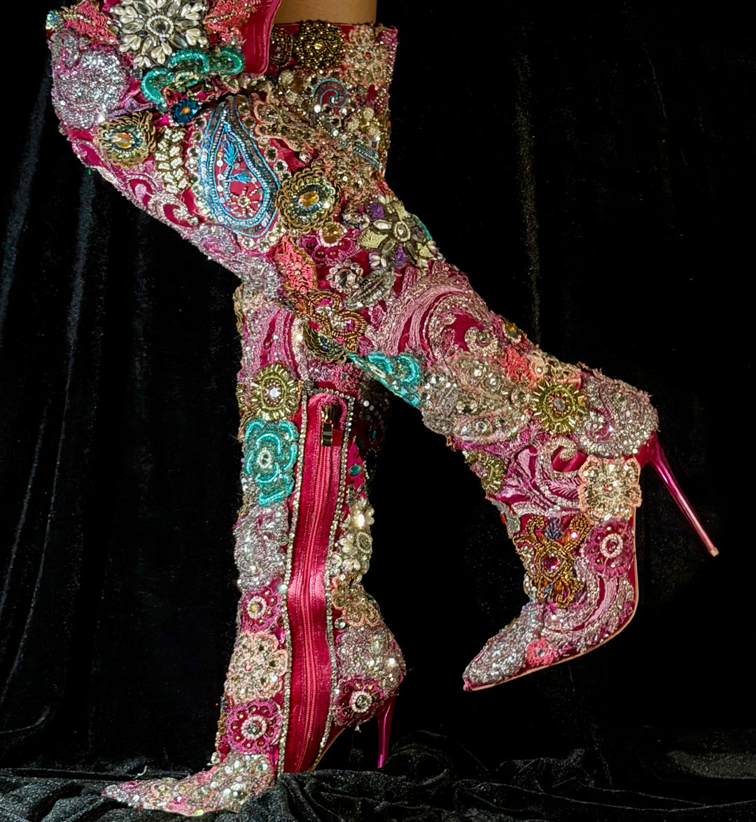 La Rosa Sparkling Boots