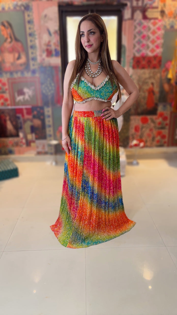 Shell Detailed Boho co-ord Set
