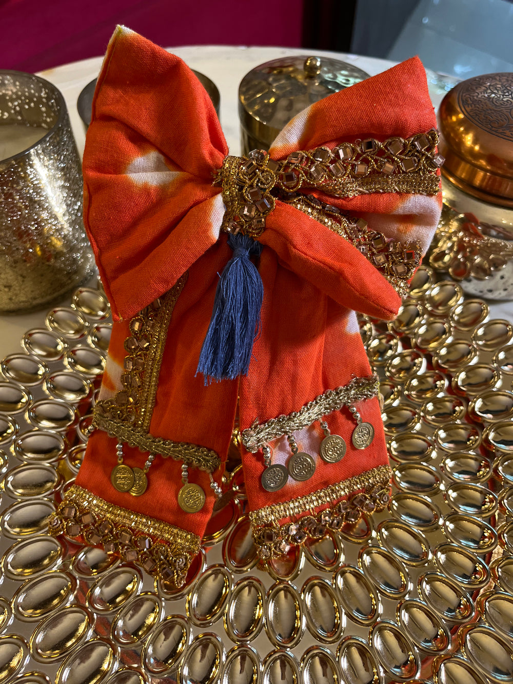Coin Tassel Hair bow - banjaratrail