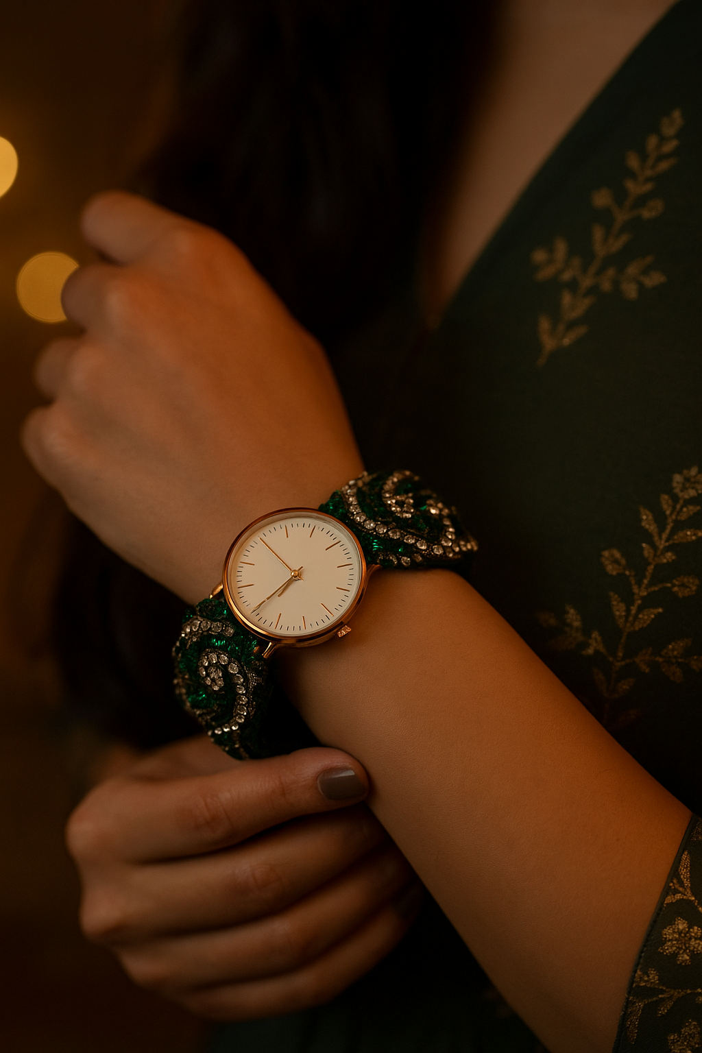 Emerald Élan Crystal Watch