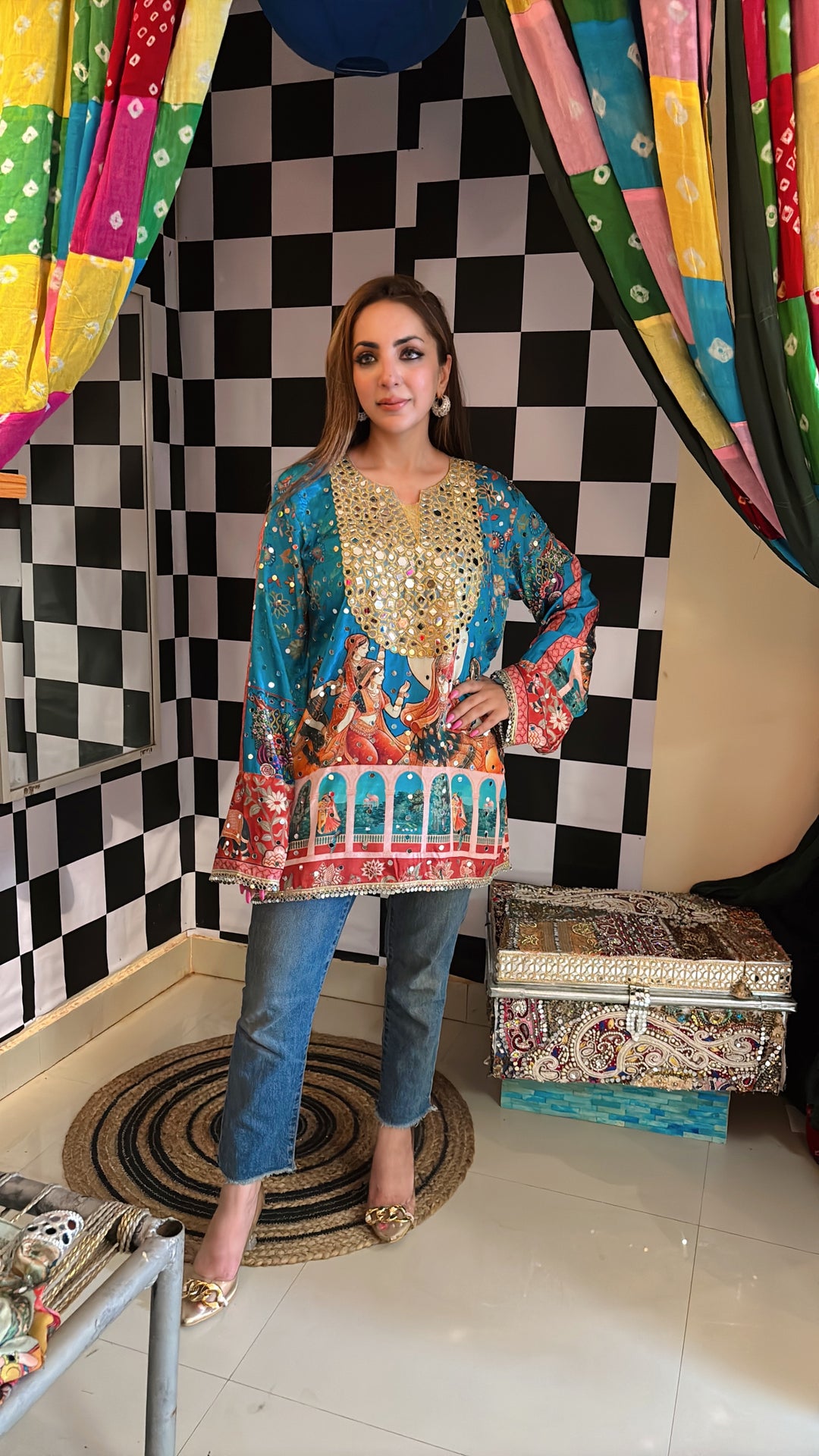 Mehfil Mirror kurta