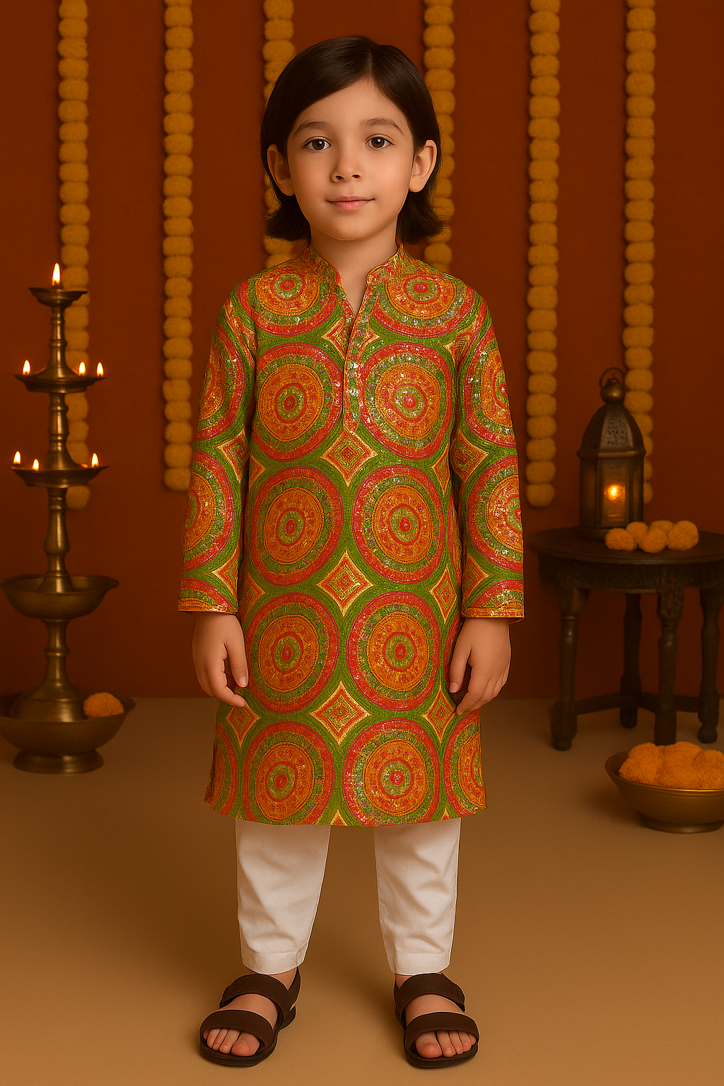 Aarav Circle Kurta Set – Handcrafted