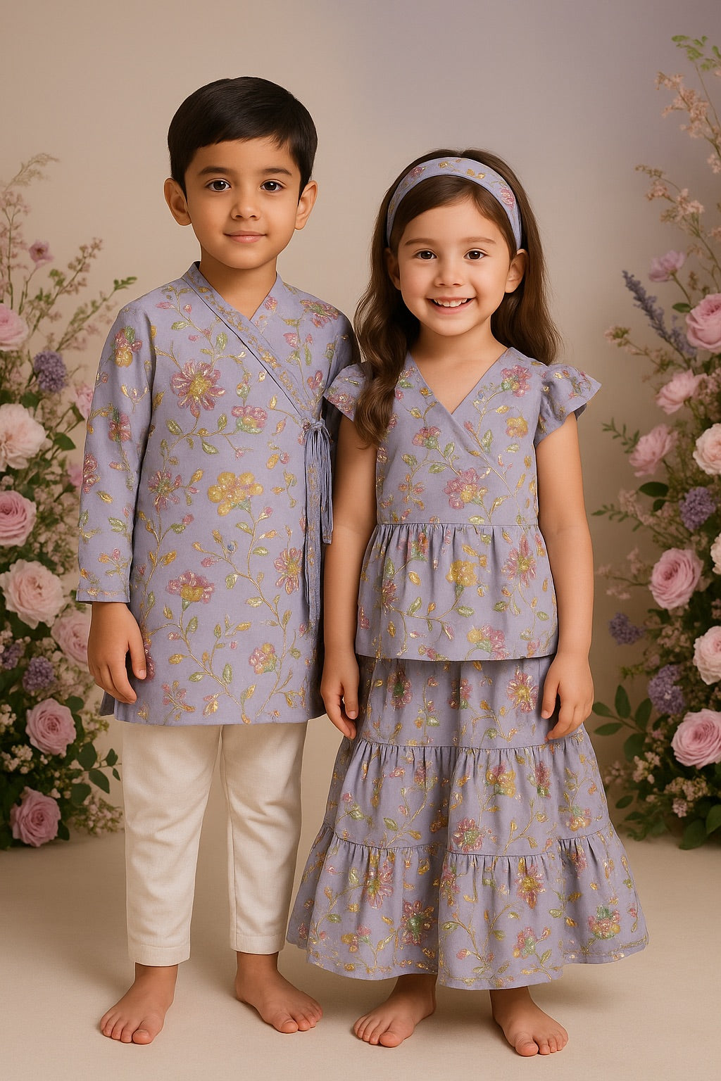 Guldasta Angrakha Kurta & Pant Set