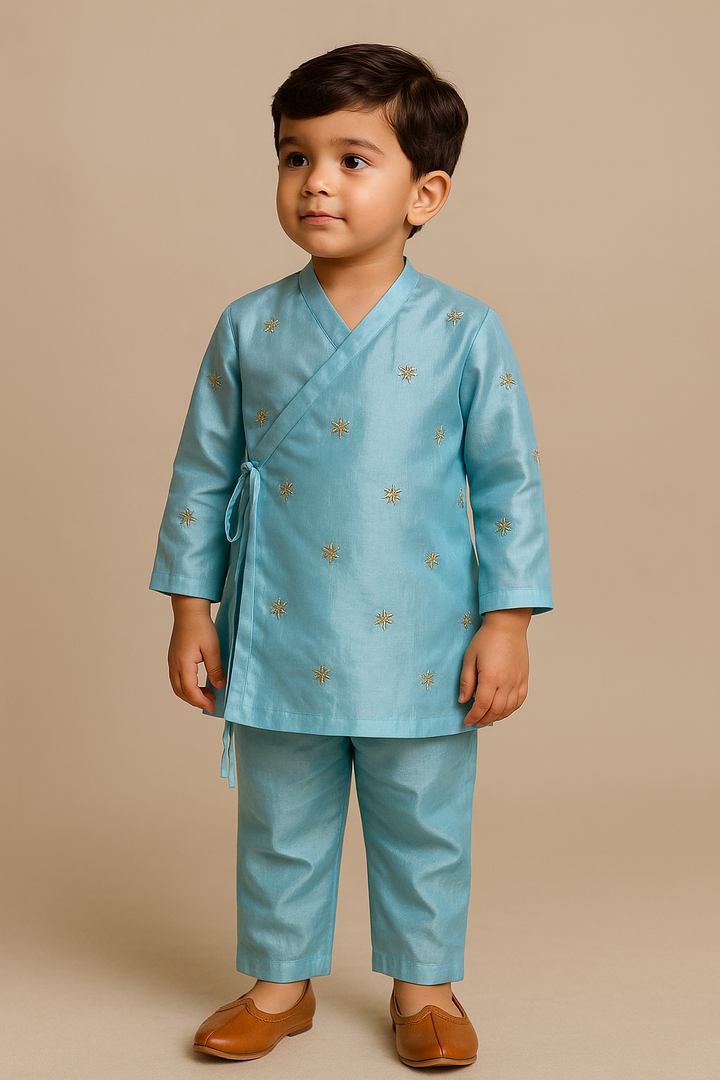 Aarav Angrakha Kurta & Pant Set