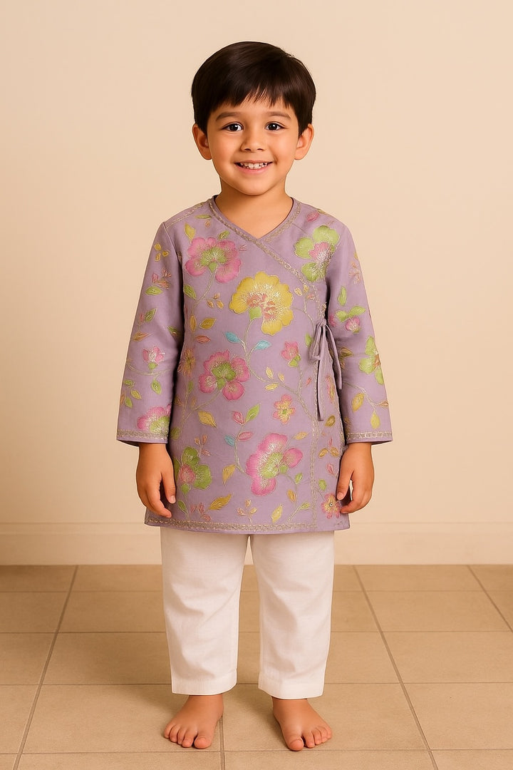 Guldasta Angrakha Kurta & Pant Set