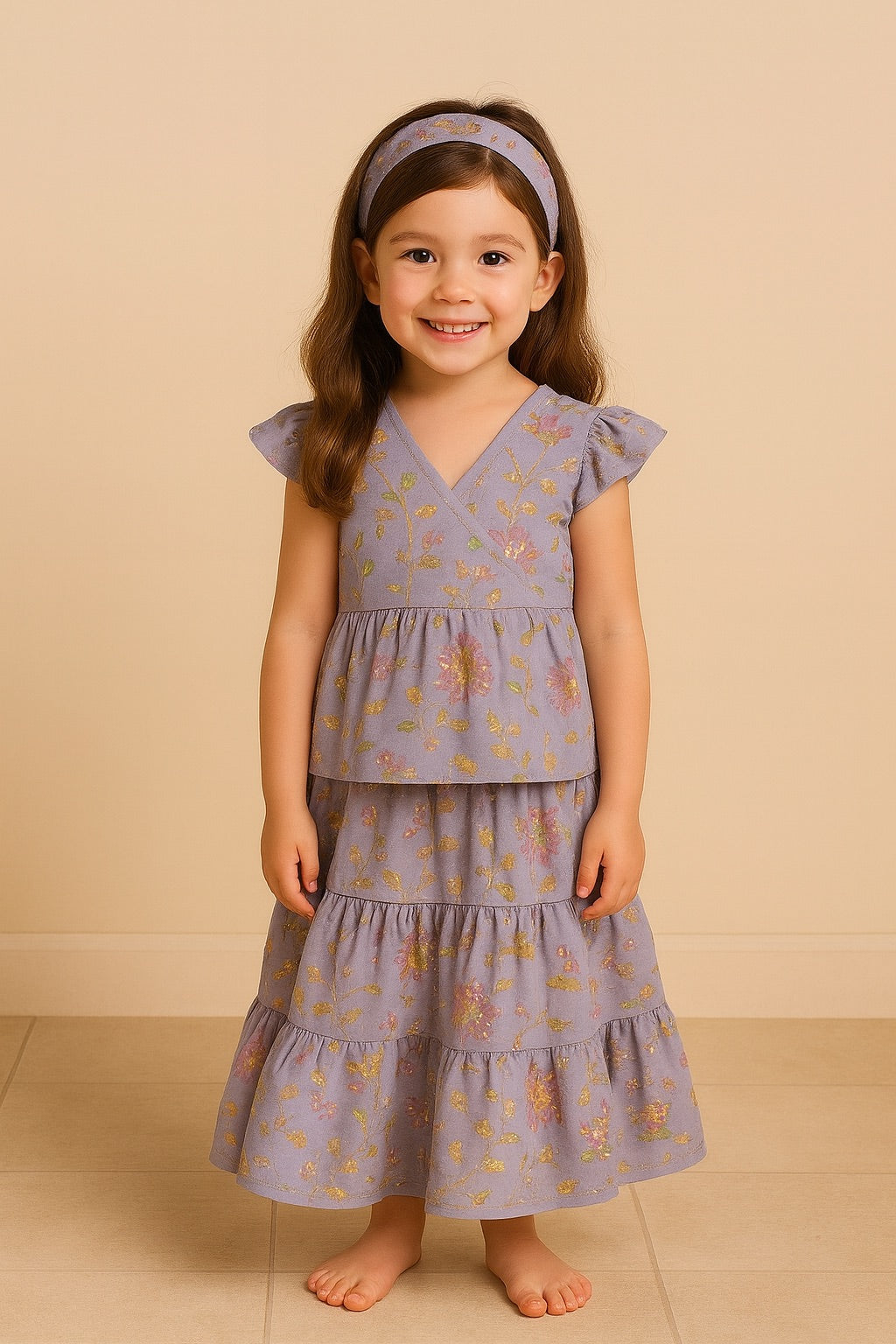 Guldasta Peplum & Skirt Set