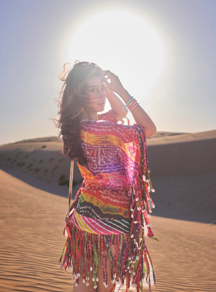 Isha Malviya in Sunspell Tassel Dress