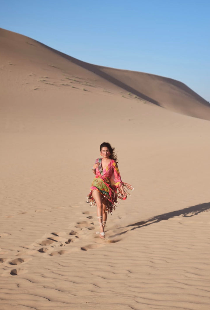Isha Malviya in Sunspell Tassel Dress