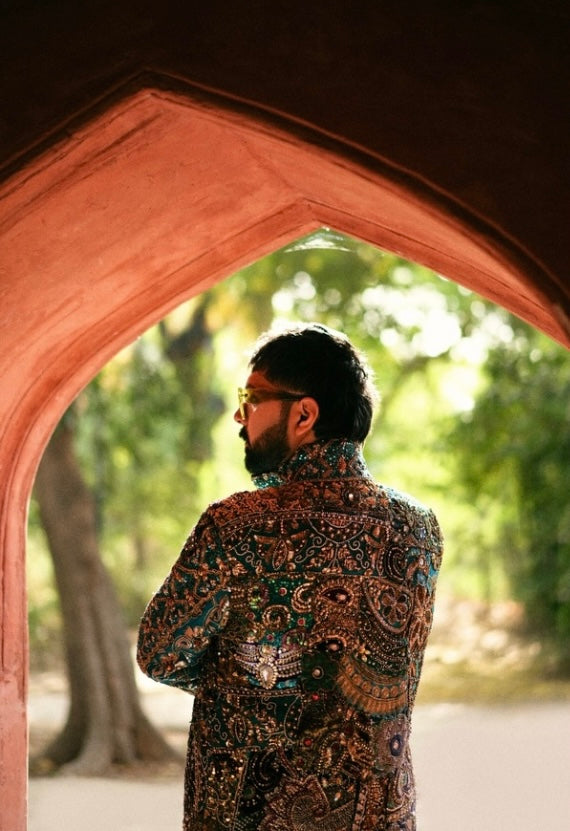Pranaj Jaitly in Zar Maharaja Jacket