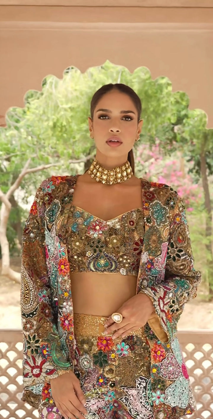 Ekta Bhadana in Phool Mehal couture (Ready to ship)