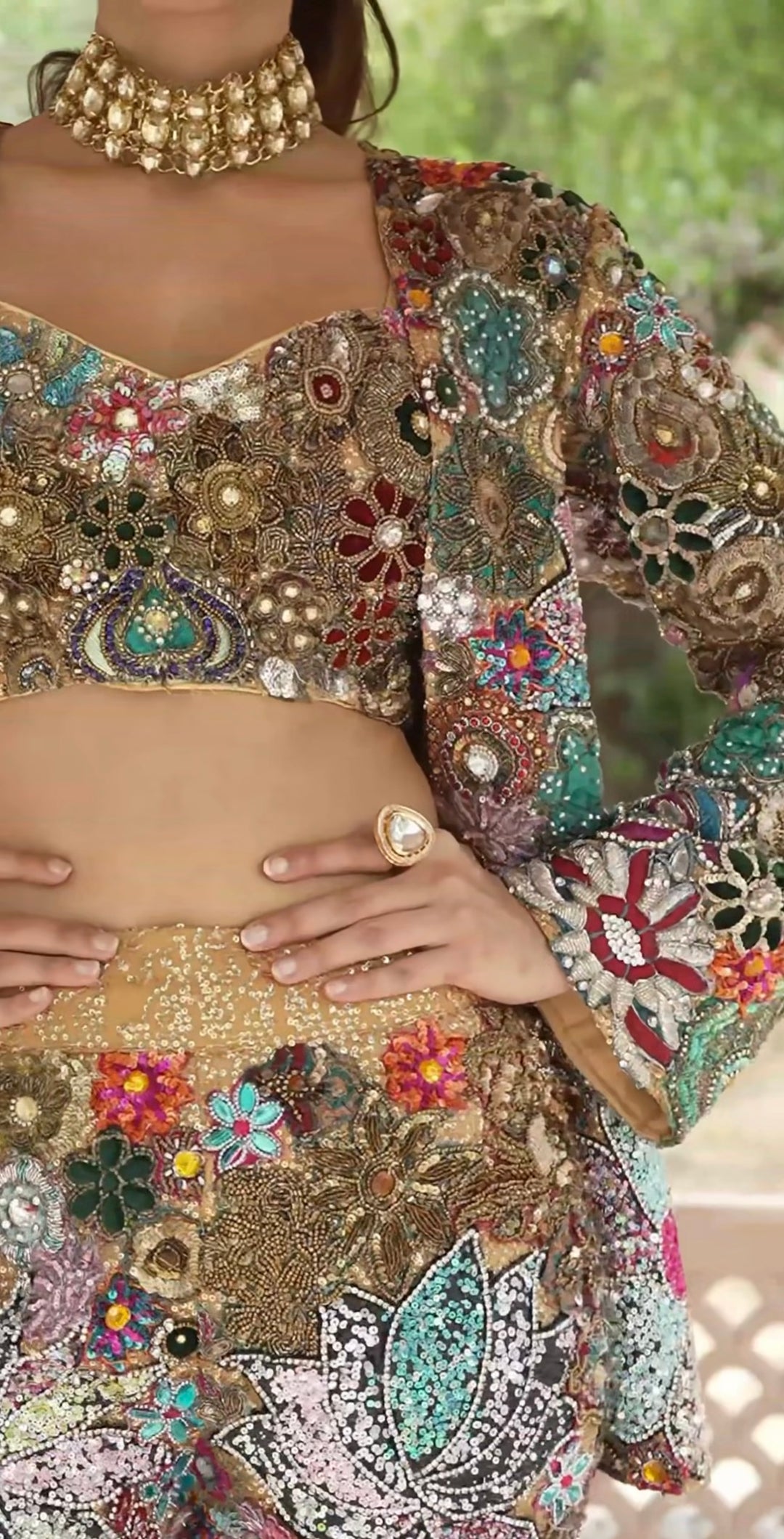 Ekta Bhadana in Phool Mehal couture (Ready to ship)